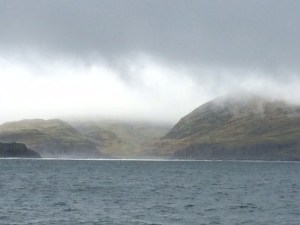 Sailing through the corryvreckan whirlpool, an unexpected fright!